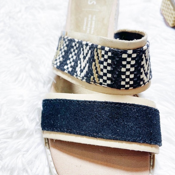 Toms Printed Pattern Open Toe Heeled Sandal SZ6.5 W - Picture 7 of 9